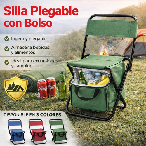 SILLA PLEGABLE CON BOLSO