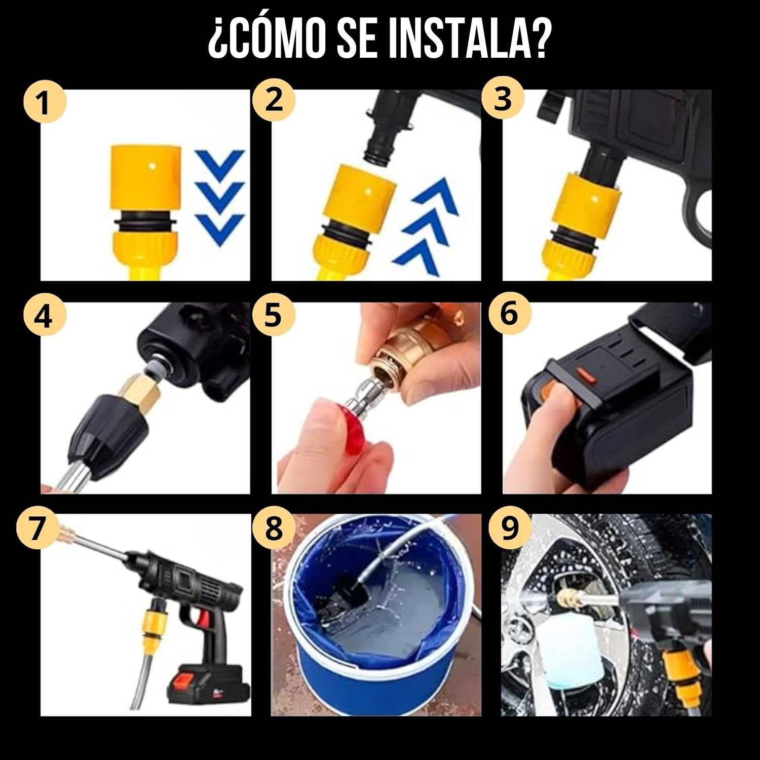 AquaForce PRO - Pistola de Alta Presión para Limpieza