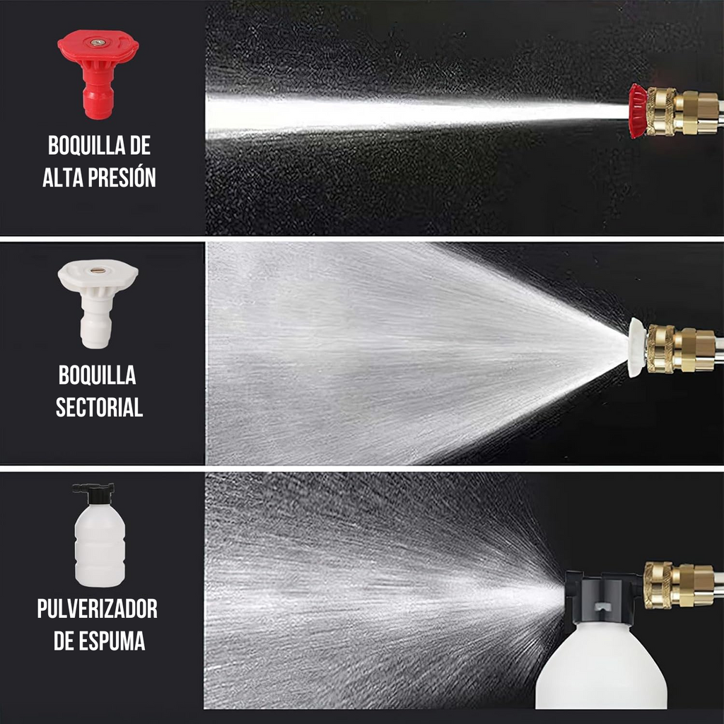 AquaForce PRO - Pistola de Alta Presión para Limpieza