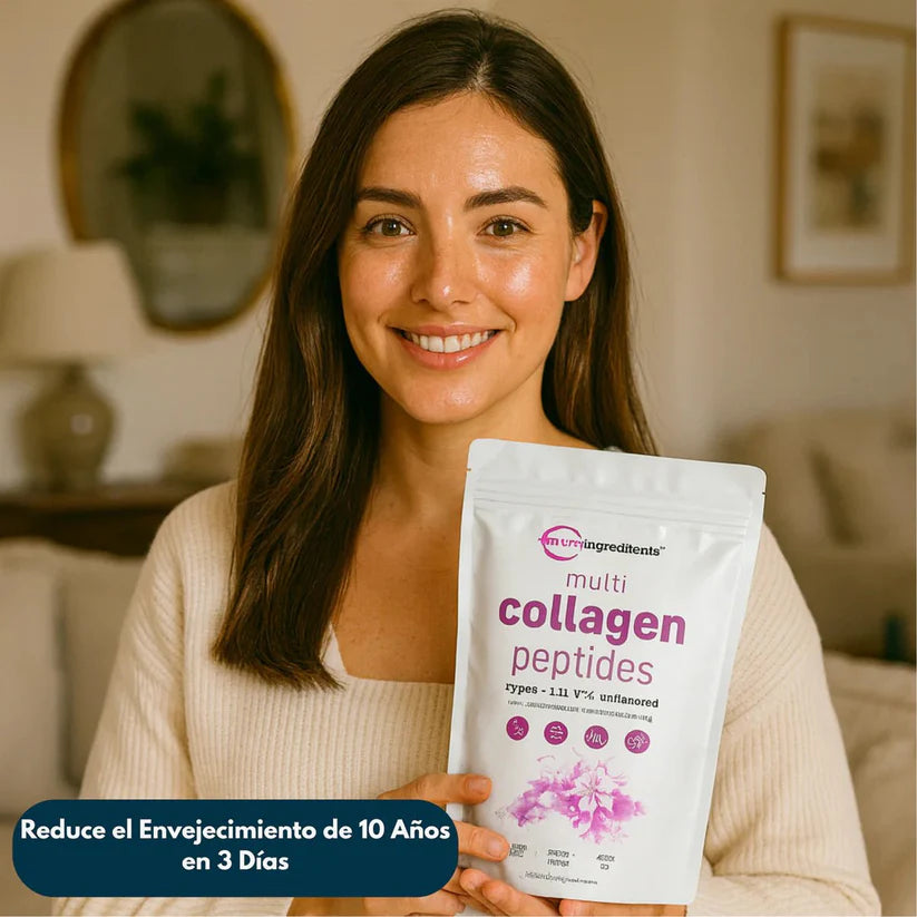 Multi Colágeno en Polvo - Piel Firme y Cabello Fuerte 💖