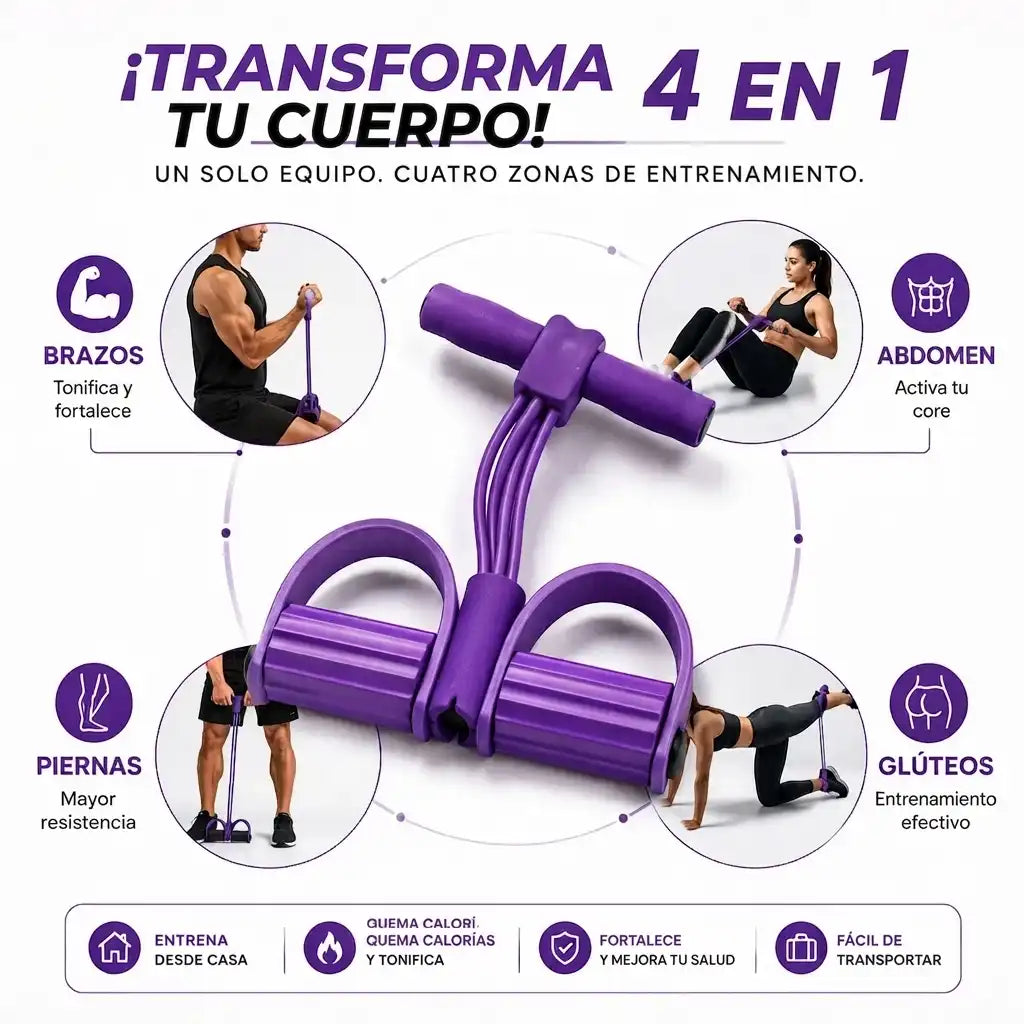 El gimnasio portátil 4 en 1 para todo tu cuerpo